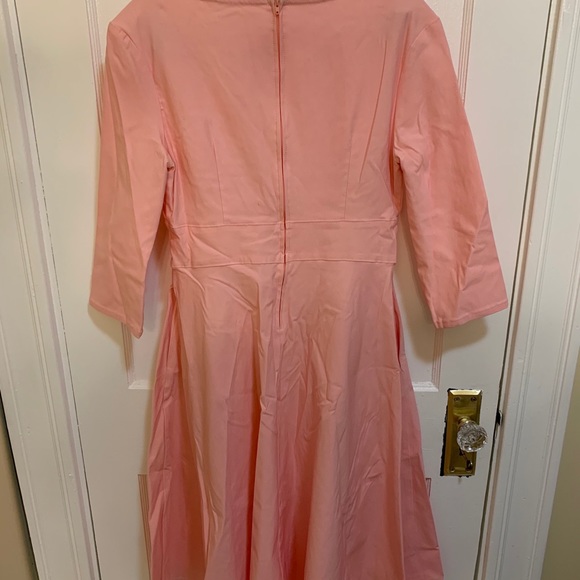 Large - GUC - Pinup Girl Clothing Erin Swing dress in Baby Pink - Picture 2 of 5